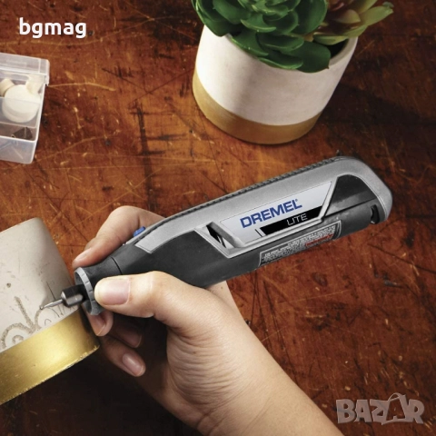 DREMEL Lite (7760) мултифункцинален инструмент-комплект с 15 консуматива, снимка 6 - Други инструменти - 52141345