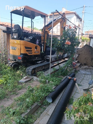 услуги с мини багер валяк и самосвал , снимка 2 - Други услуги - 54338103