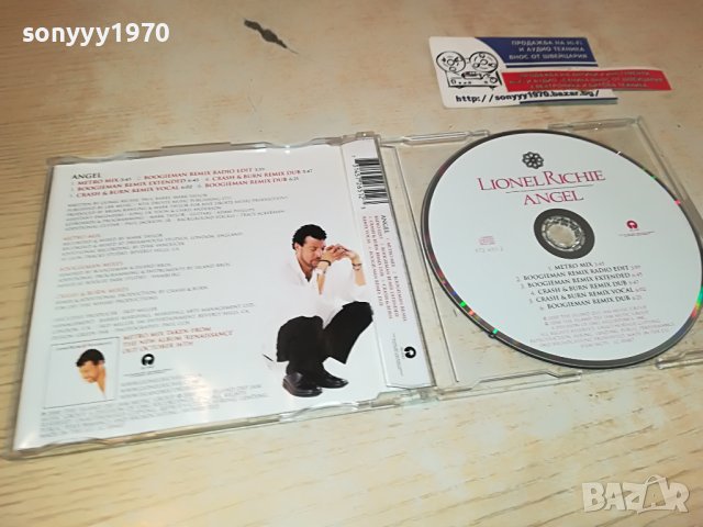 LIONEL RICHIE ANGEL CD-ISLAND ВНОС GERMANY 0504231147, снимка 5 - CD дискове - 40262235