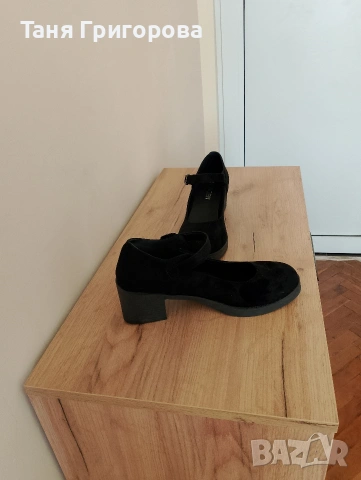 Черни обувки тип Мери Джейн, снимка 4 - Дамски обувки на ток - 54309917