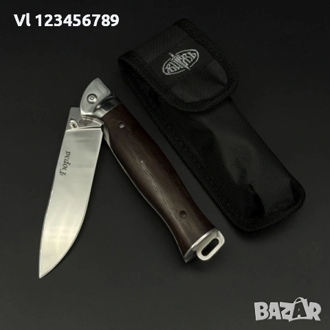 Джобен нож Русия - Витяз Гюрза Ст 65Х13 , 105х245 мм , снимка 4 - Ножове - 53914695