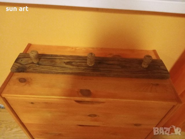 дървена закачалка с тапи от шампанско, снимка 11 - Закачалки - 37340623