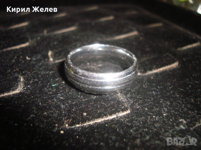 КРАСИВ ЛЪСКАВ ПРЪСТЕН БЛАГОРОДНА НЕРЪЖДАЕМА СТОМАНА АРТ ХАЛКА 20847, снимка 3 - Пръстени - 32089130