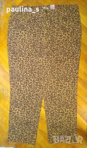 Еластични дънки в леопардов принт / леопардова шарка "Time & Tru"® / голям размер , снимка 2 - Дънки - 31205617