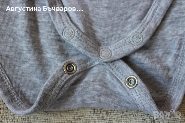 Комплект кадифен панталон с коланче и боди с къс ръкав, снимка 10 - Панталони и долнища за бебе - 25209977