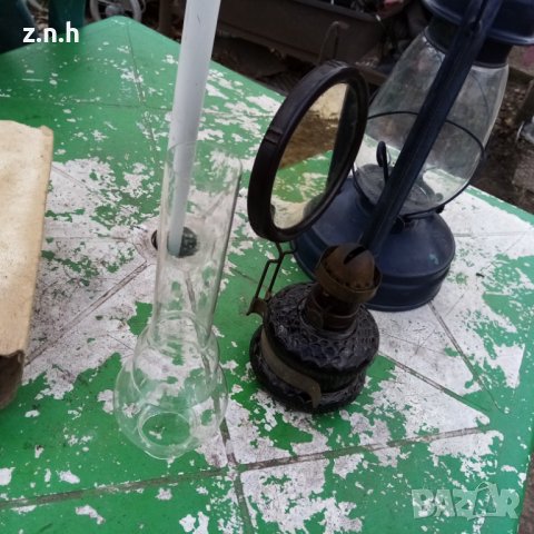 Антикварен газов фенер и газена лампа, снимка 4 - Антикварни и старинни предмети - 44395571