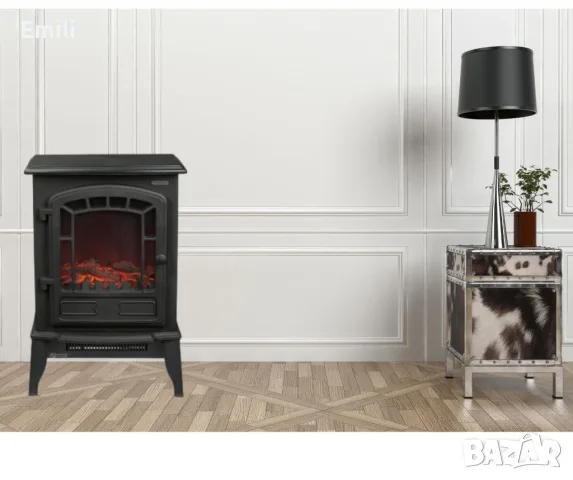 Електрическа камина, 2000W, снимка 4 - Отоплителни печки - 56494130