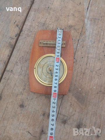 Стар барометър + термометър, снимка 4 - Антикварни и старинни предмети - 39650079