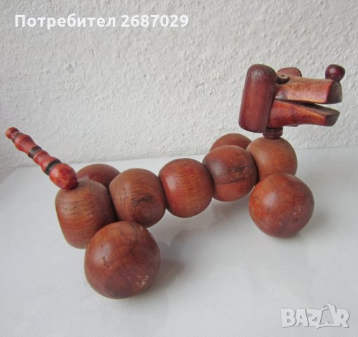 Кучета от дърво и керамика: Куче дърво дакел фигура статуетка, снимка 5 - Статуетки - 31623567