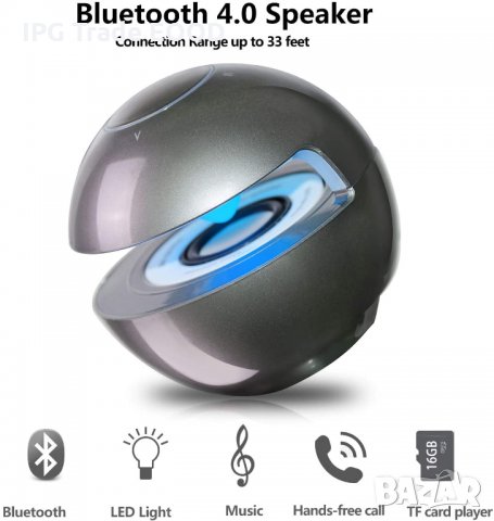 Wireless Bluetooth тонколона безжична HD звук LED подсветка, снимка 4 - Bluetooth тонколони - 31364141