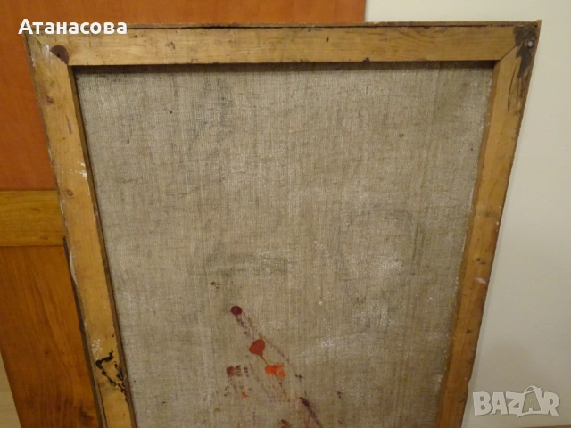 Авторска картина модел "Голо тяло" масло 70-те г, снимка 7 - Картини - 54152562