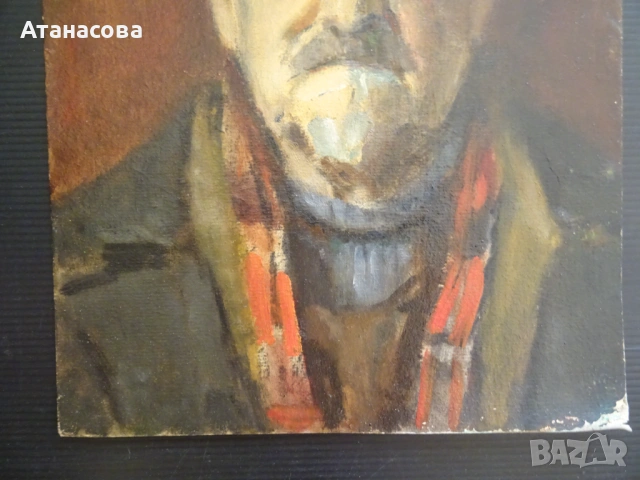 ТАНЯ ТАНЧЕВА картина Портрет масло 1990 г, снимка 4 - Картини - 54176443