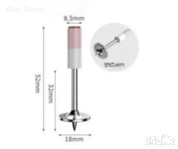 Професионален пистолет за пирони KraftRoyal с очила, ръкавици и 200 бр. пирони, снимка 4 - Други инструменти - 49226556