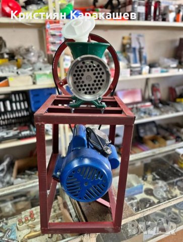 Месомелачка Чугунена 32 номер с електромотор 1.5 kw, снимка 2 - Други инструменти - 42650948