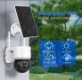 4LED куполна камера със соларен панел, снимка 2