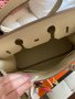 чанта Ермес Биркин 35см*Hermès Birkin 35 White Clemence Gold Hardware, снимка 5