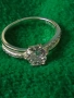 МАРКОВ ДИЗАЙНЕРСКИ СКЪПОЦЕНЕН ГОДЕЖЕН СРЕБЪРЕН ПРЪСТЕН РОДИРАНО СРЕБРО 925 с ИСКРЯЩИ ЦИРКОНИ 27105, снимка 13