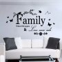 Family текст семейство лепенка стикер самозалепващ за стена