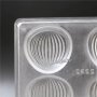 3d 10 бр Мида Раковина кръг пластмасова форма Поликарбонатна отливка калъп за Шоколадови бонбони, снимка 2