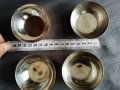 посребрен месингов комплект с 4 чаши, снимка 3