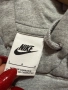 Нов оригинален памучен памук дамски суичър сив ватиран 100 % оригинален марков Nike nike Найк, снимка 4
