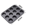 Тава за мъфини с 12 гнезда, с незалепващо покритие, снимка 18