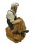 Статуетка Ahelos, Рибар, Керамична, 14х8 см, снимка 2
