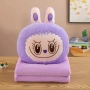 3в1 Плюшена играчка Labubu – одеяло, възглавница и раничка, снимка 7