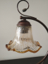 Красива  лампа с абажур от стъкло.
 , снимка 3