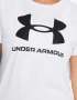 Оригинал! UNDER ARMOUR Sportstyle Logo Ss Tee White дамска тениска, снимка 2