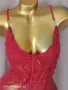 2XL Червена ефирна нощница , снимка 5