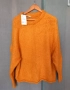 Нов дамски пуловер ZARA, цвят горчица, с етикет (M), снимка 2