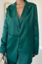 Дамски зелен костюм от две части – сако и панталон с ластик, снимка 4