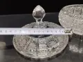 кристална бонбониера захарница купа Бохемия , снимка 6