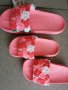 Детски джапанки, розов цвят с цветчета, снимка 3