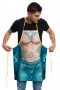 Нова мъжка забавна готварска престилка Тату, снимка 2