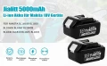 Yookoto 18 V Комплект от 2 литиево-йонни акумулаторни батерии 5000 mAh батерии за Makita, снимка 5
