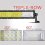 МОЩЕН LED БАР - 336W - 55см QUAD ROW, снимка 11