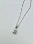 Сребърно колие с мойсанит (диамант) 1 карат, снимка 4