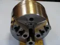 Клинозатегателен патронник Ф 200mm Bison 3-jaw power chuck+фланец, снимка 1