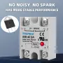 Твърдотелно реле SSR-40DA 3–32V DC, 24–380V AC, снимка 5