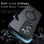 Защитен калъф с Протектор за Xiaomi Redmi 15 5G/4G | Удароустойчив PC+TPU, MagSafe |Цвят: Черен, снимка 4
