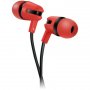Слушалки с микрофон CANYON CNS-CEP4R Червени тапи за уши, In-Ear Stereo Earphones