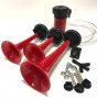 въздушни тромби 3 бр., клаксон, фанфари, 12V, 118dB (A), Hella Германия, снимка 4