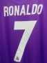 Real Madrid Ronaldo Away 2016 2017 Adidas Long Sleeve L/S Purple оригинална тениска фланелка екип, снимка 3