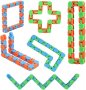 Змия Лаки трак Лъки трак Wacky Tracks Антистрес играчка fidget фиджет, снимка 3