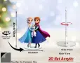 въртяща 360 ° Замръзналото кралство Елза Frozen 2D Акрилна Фигурка топер за торта връх рожден ден, снимка 3