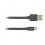 Кабел Lightning към USB CANYON CNS-MFIC2DG за iPhone 1m Тъмносив Плосък Lightning to USB