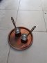 Меден поднос и джезвета, снимка 3