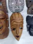 Ръчно резбована африканска маска (30х15 см) – Уникат с духовна символика, снимка 6